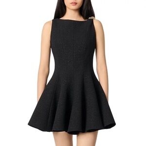 Risolela Short Flared Tweed Dress